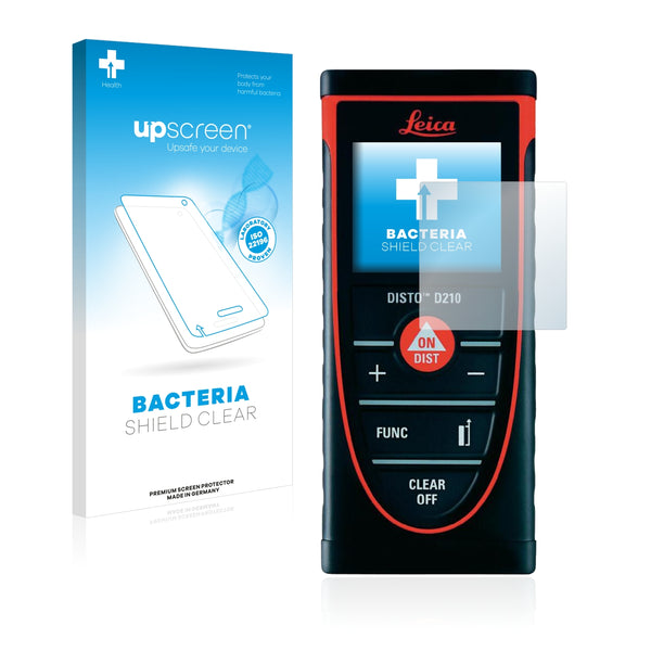 upscreen Bacteria Shield Clear Premium Antibacterial Screen Protector for Leica DISTO D210