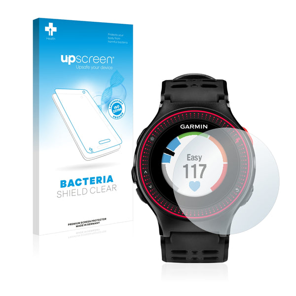 upscreen Bacteria Shield Clear Premium Antibacterial Screen Protector for Garmin Forerunner 225