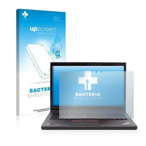 upscreen Bacteria Shield Clear Premium Antibacterial Screen Protector for Lenovo ThinkPad T450 UltraBook Touch