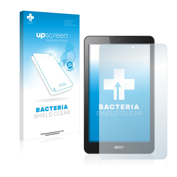 upscreen Bacteria Shield Clear Premium Antibacterial Screen Protector for Acer Iconia One 8 B1-820