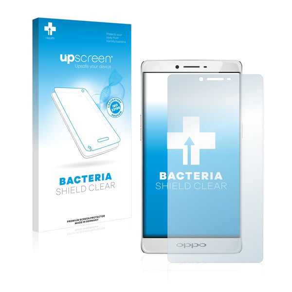 upscreen Bacteria Shield Clear Premium Antibacterial Screen Protector for Oppo R7 Plus