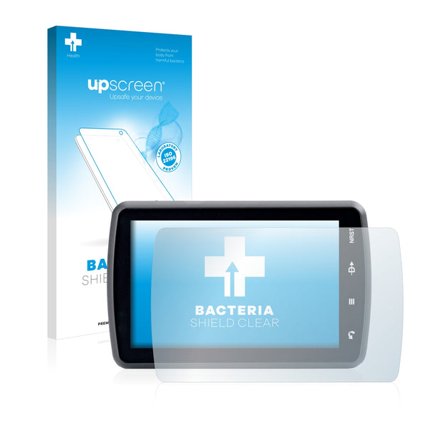 upscreen Bacteria Shield Clear Premium Antibacterial Screen Protector for Garmin Aera 795