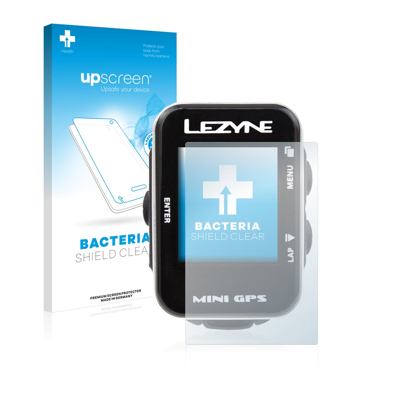 upscreen Bacteria Shield Clear Premium Antibacterial Screen Protector for Lezyne Mini GPS 2015