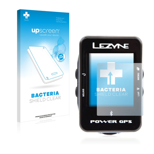 upscreen Bacteria Shield Clear Premium Antibacterial Screen Protector for Lezyne Power GPS