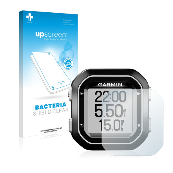 upscreen Bacteria Shield Clear Premium Antibacterial Screen Protector for Garmin Edge 20