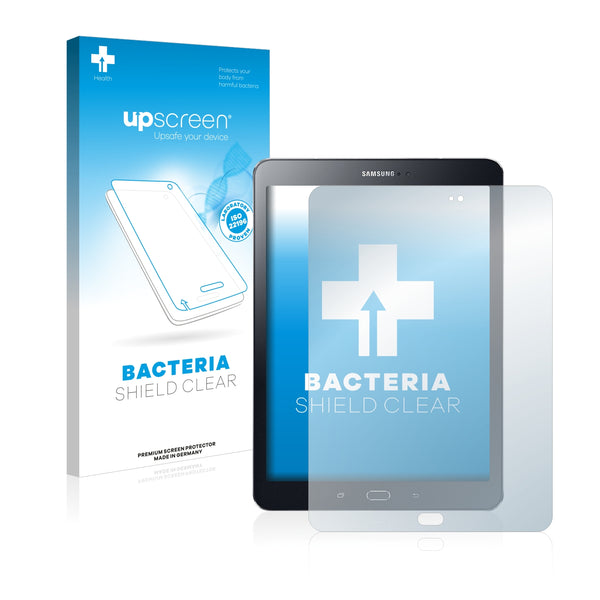 upscreen Bacteria Shield Clear Premium Antibacterial Screen Protector for Samsung Galaxy Tab S2 9.7