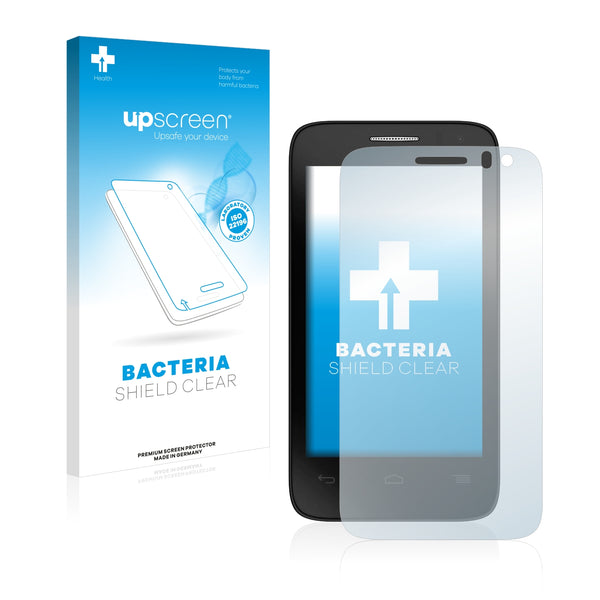 upscreen Bacteria Shield Clear Premium Antibacterial Screen Protector for Alcatel One Touch Pop D3