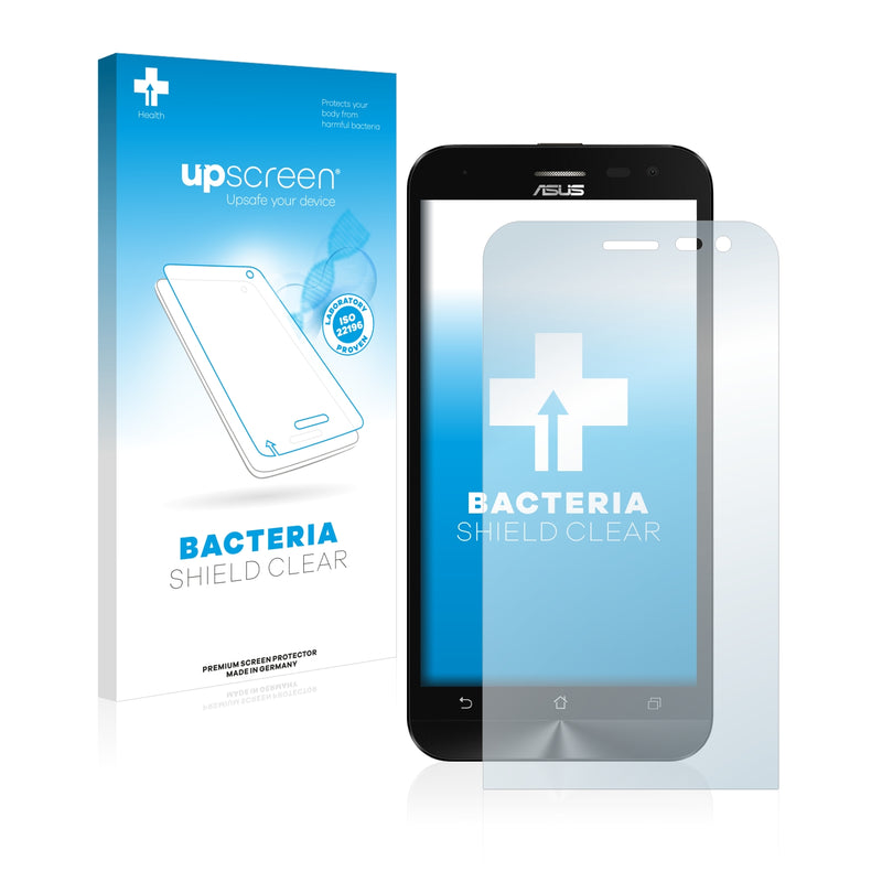 upscreen Bacteria Shield Clear Premium Antibacterial Screen Protector for Asus ZenFone 2 Laser ZE500KL