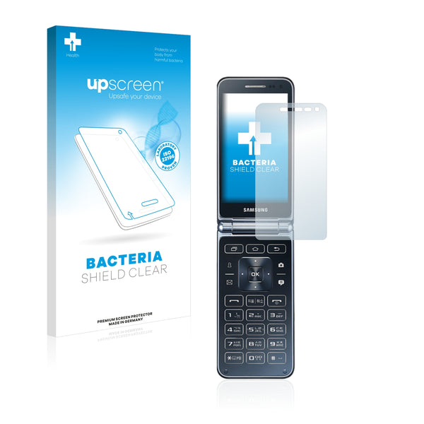 upscreen Bacteria Shield Clear Premium Antibacterial Screen Protector for Samsung Galaxy Folder