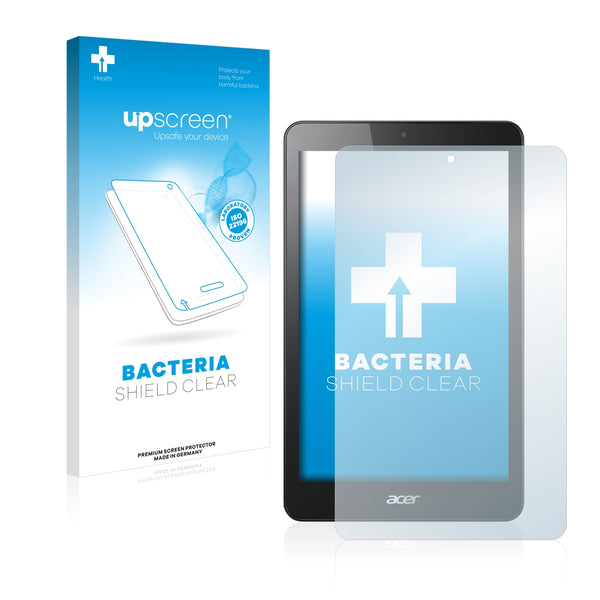upscreen Bacteria Shield Clear Premium Antibacterial Screen Protector for Acer Iconia One 8 B1-830