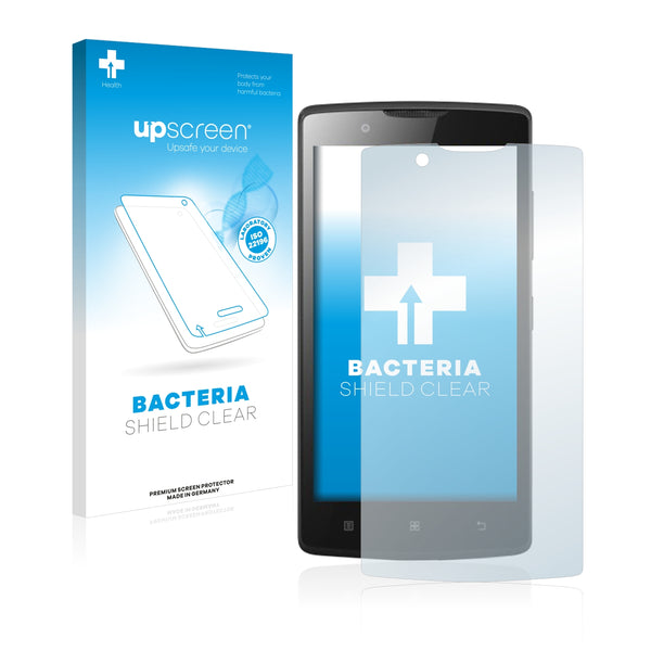 upscreen Bacteria Shield Clear Premium Antibacterial Screen Protector for Lenovo A2010