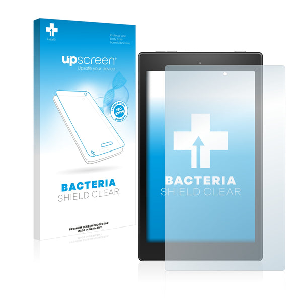 upscreen Bacteria Shield Clear Premium Antibacterial Screen Protector for Amazon Fire HD 8 2015 (5th. generation)