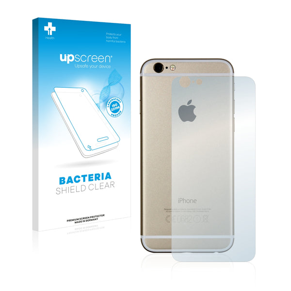 upscreen Bacteria Shield Clear Premium Antibacterial Screen Protector for Apple iPhone 6S Back (entire surface)