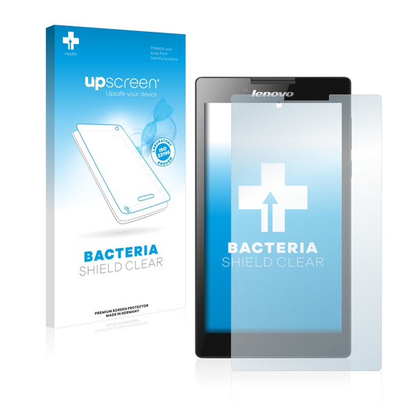upscreen Bacteria Shield Clear Premium Antibacterial Screen Protector for Lenovo Tab2 A7-30F (Cam left)