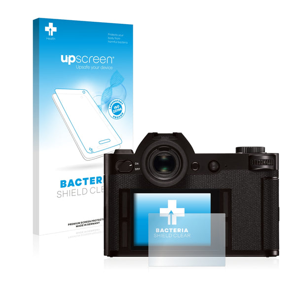 upscreen Bacteria Shield Clear Premium Antibacterial Screen Protector for Leica SL (Typ 601)
