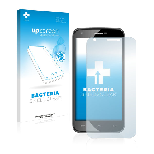 upscreen Bacteria Shield Clear Premium Antibacterial Screen Protector for Doogee Valencia 2 Y100 Pro