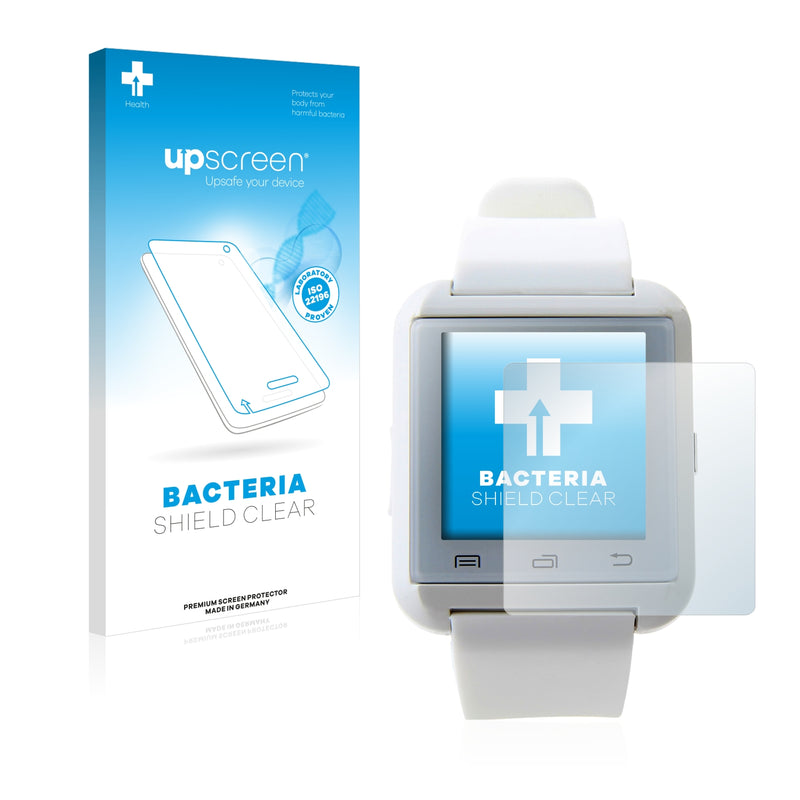 upscreen Bacteria Shield Clear Premium Antibacterial Screen Protector for U Watch U8