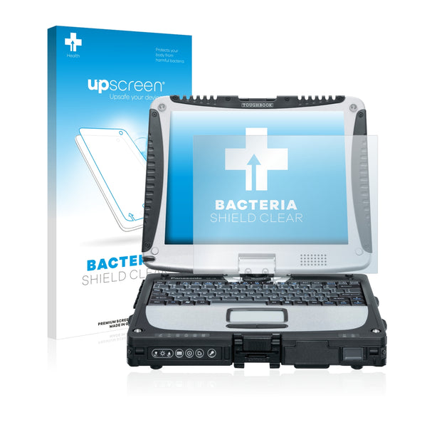 upscreen Bacteria Shield Clear Premium Antibacterial Screen Protector for Panasonic Toughbook CF-19