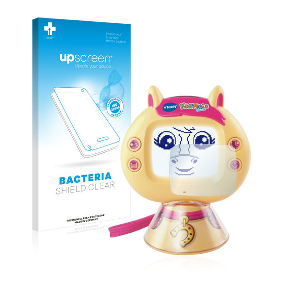 upscreen Bacteria Shield Clear Premium Antibacterial Screen Protector for Vtech KidiPet touch 2 (Pony)