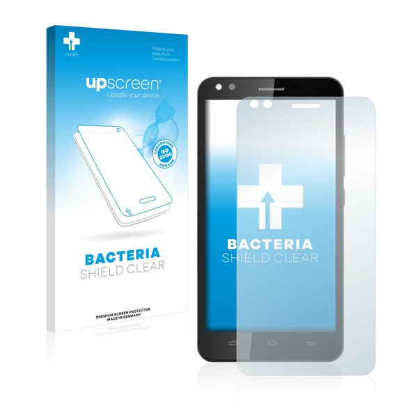 upscreen Bacteria Shield Clear Premium Antibacterial Screen Protector for Prestigio Muze C3