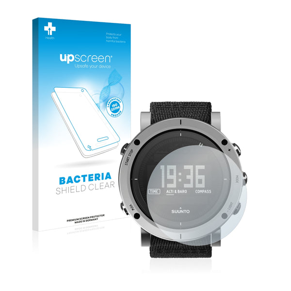 upscreen Bacteria Shield Clear Premium Antibacterial Screen Protector for Suunto Essential Stone
