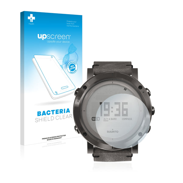upscreen Bacteria Shield Clear Premium Antibacterial Screen Protector for Suunto Essential Steel