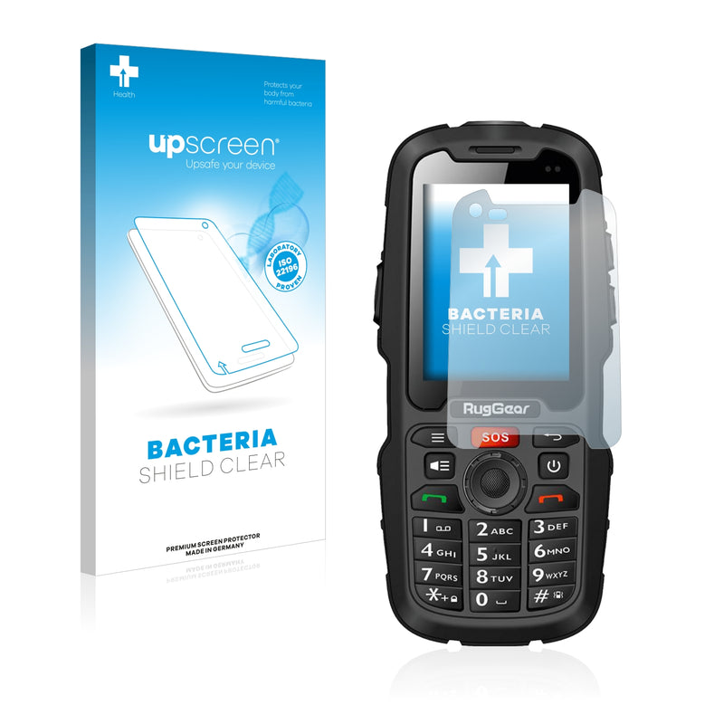 upscreen Bacteria Shield Clear Premium Antibacterial Screen Protector for RugGear RG310