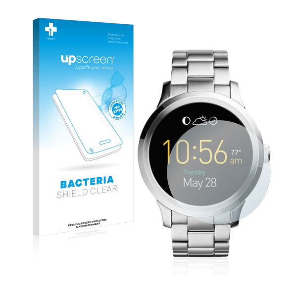 upscreen Bacteria Shield Clear Premium Antibacterial Screen Protector for Fossil Q Founder