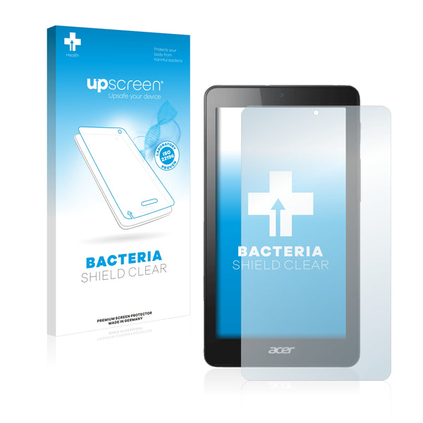 upscreen Bacteria Shield Clear Premium Antibacterial Screen Protector for Acer Iconia One 7 B1-760HD