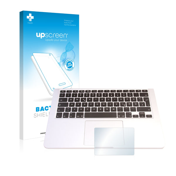 upscreen Bacteria Shield Clear Premium Antibacterial Screen Protector for Apple MacBook Pro 13.3 2015 (Touch Trackpad)