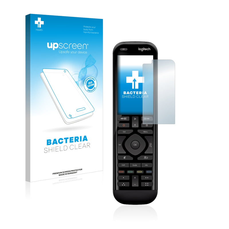 upscreen Bacteria Shield Clear Premium Antibacterial Screen Protector for Logitech Harmony 950