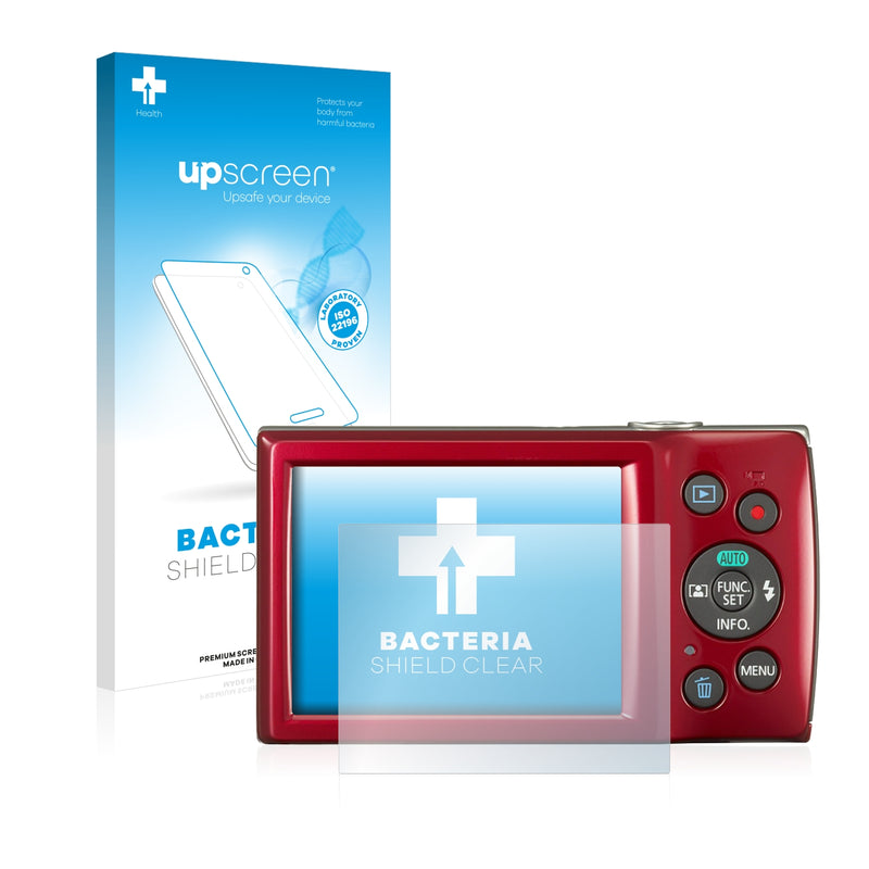 upscreen Bacteria Shield Clear Premium Antibacterial Screen Protector for Canon Digital Ixus 175