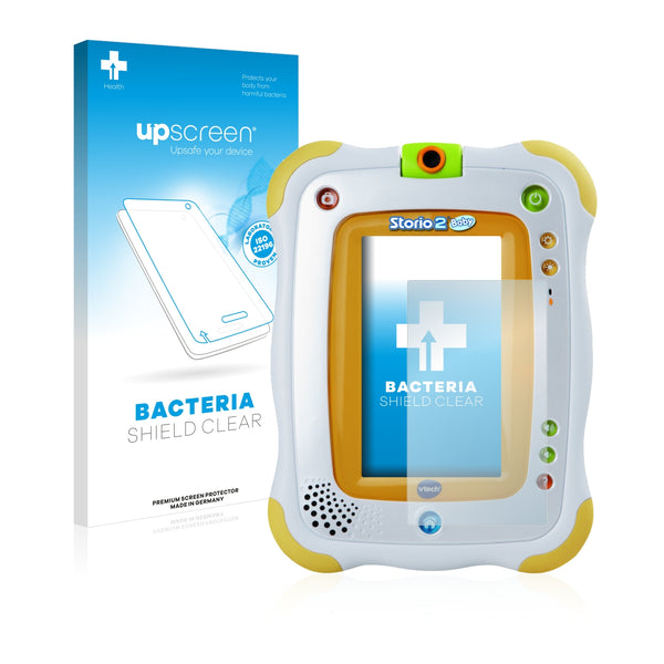 upscreen Bacteria Shield Clear Premium Antibacterial Screen Protector for Vtech Storio 2 Baby