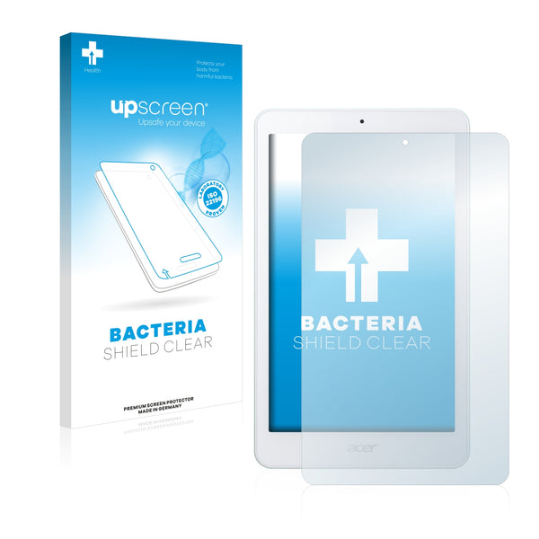 upscreen Bacteria Shield Clear Premium Antibacterial Screen Protector for Acer Iconia One 8 2016