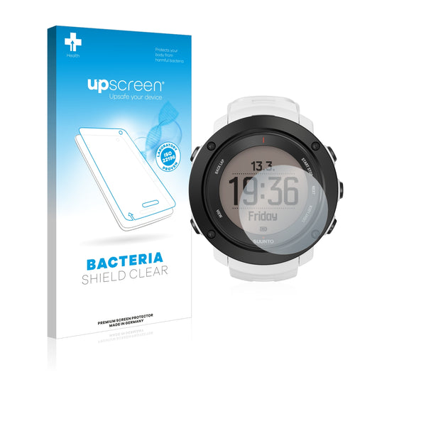 upscreen Bacteria Shield Clear Premium Antibacterial Screen Protector for Suunto Ambit3 Vertical White