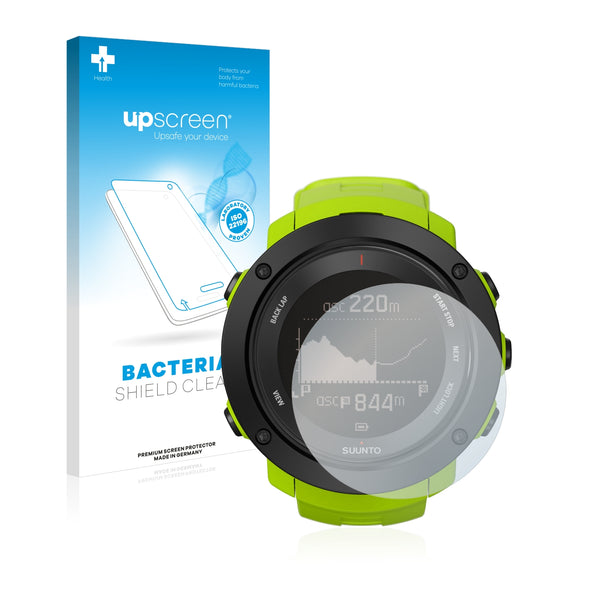 upscreen Bacteria Shield Clear Premium Antibacterial Screen Protector for Suunto Ambit3 Vertical Lime