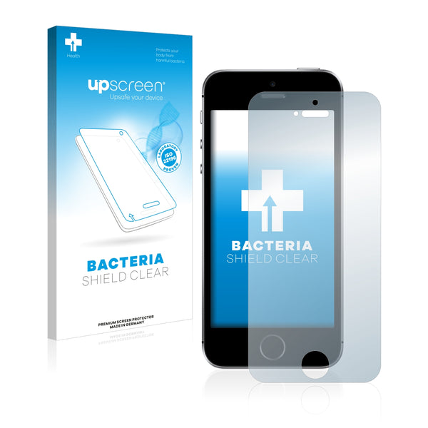 upscreen Bacteria Shield Clear Premium Antibacterial Screen Protector for Apple iPhone SE