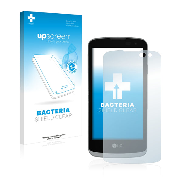 upscreen Bacteria Shield Clear Premium Antibacterial Screen Protector for LG Optimus Zone 3