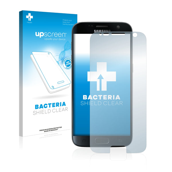 upscreen Bacteria Shield Clear Premium Antibacterial Screen Protector for Samsung Galaxy S7