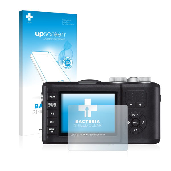 upscreen Bacteria Shield Clear Premium Antibacterial Screen Protector for Leica X-U (Typ 113)