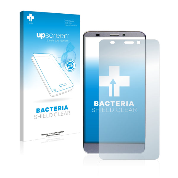upscreen Bacteria Shield Clear Premium Antibacterial Screen Protector for Mediacom PhonePad Duo S552U