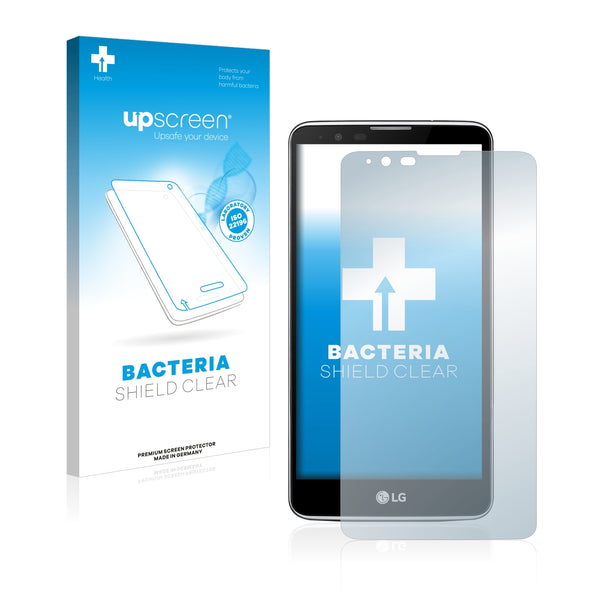 upscreen Bacteria Shield Clear Premium Antibacterial Screen Protector for LG Stylus 2
