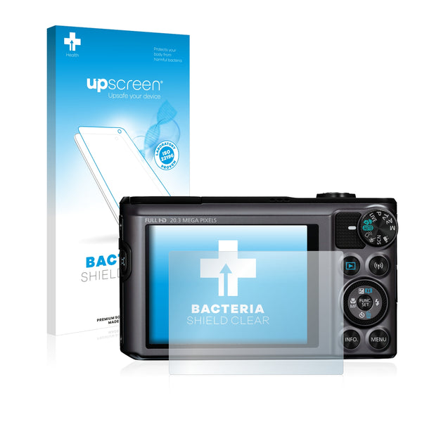 upscreen Bacteria Shield Clear Premium Antibacterial Screen Protector for Canon PowerShot SX720 HS