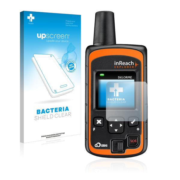 upscreen Bacteria Shield Clear Premium Antibacterial Screen Protector for DeLorme inReach Explorer