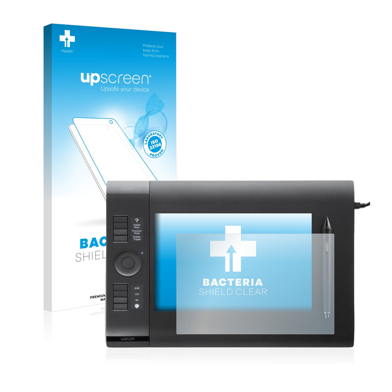 upscreen Bacteria Shield Clear Premium Antibacterial Screen Protector for Wacom Intuos 4 M