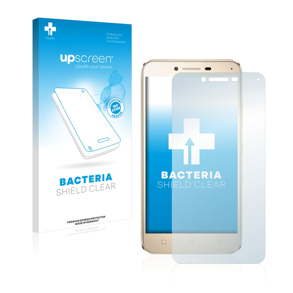 upscreen Bacteria Shield Clear Premium Antibacterial Screen Protector for Lenovo Vibe K5 Plus