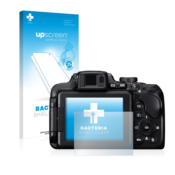 upscreen Bacteria Shield Clear Premium Antibacterial Screen Protector for Nikon Coolpix B700