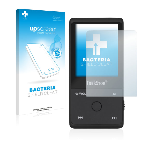 upscreen Bacteria Shield Clear Premium Antibacterial Screen Protector for TrekStor i.Beat move BT