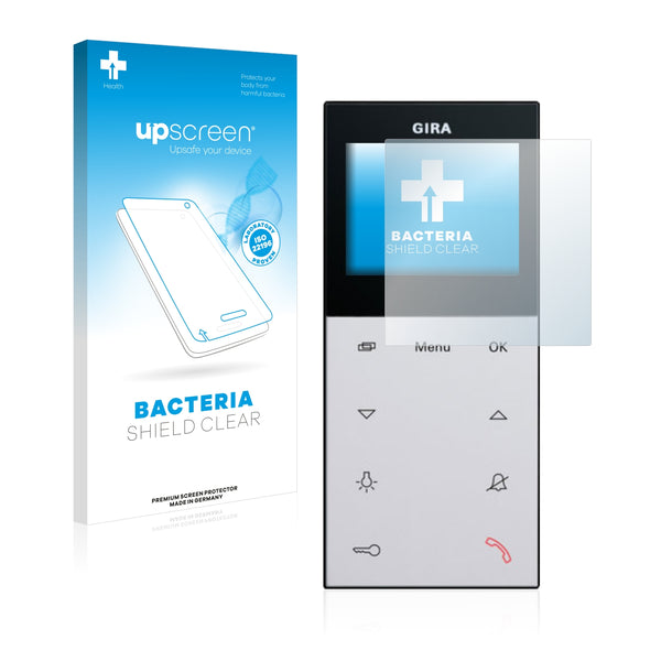 upscreen Bacteria Shield Clear Premium Antibacterial Screen Protector for Gira Wohnungsstation Video AP