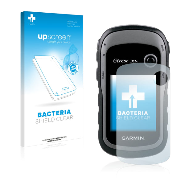 upscreen Bacteria Shield Clear Premium Antibacterial Screen Protector for Garmin eTrex 30x